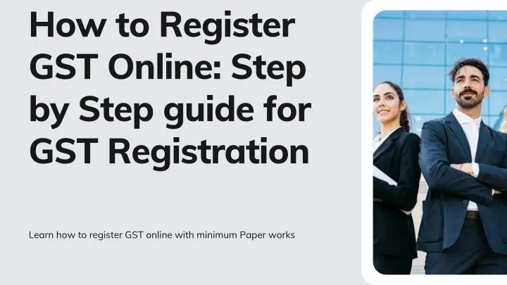 h ow to register gst online step by step guide