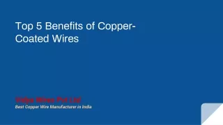 Top 5 Benefits of Copper-Coated Wires