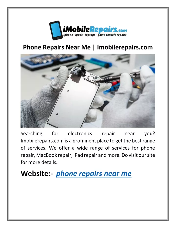 phone repairs near me imobilerepairs com