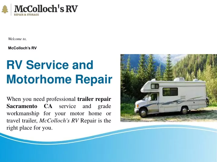 welcome to mccolloch s rv