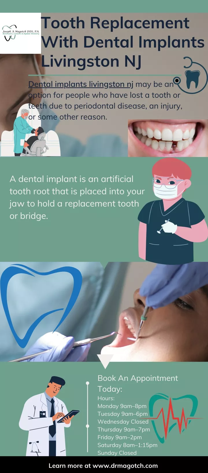 tooth replacement with dental implants livingston