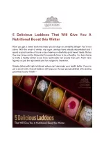 5 Delicious Laddoos That Will Give You A Nutritional Boost this Winter - slide 1