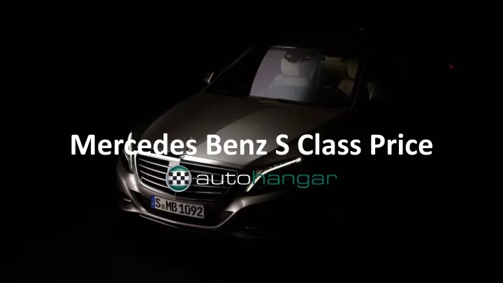 mercedes benz s class price