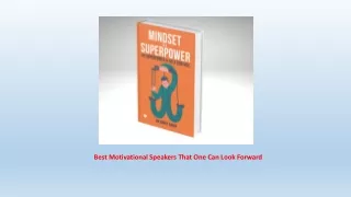 best motivational speakers that one can look forward