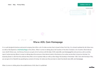 www AOL com homepage