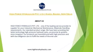 high force hydraulics pvt ltd karol baugh