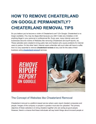 HOW TO REMOVE CHEATERLAND ON GOOGLE PERMANENTLY_ CHEATERLAND REMOVAL TIPS.docx