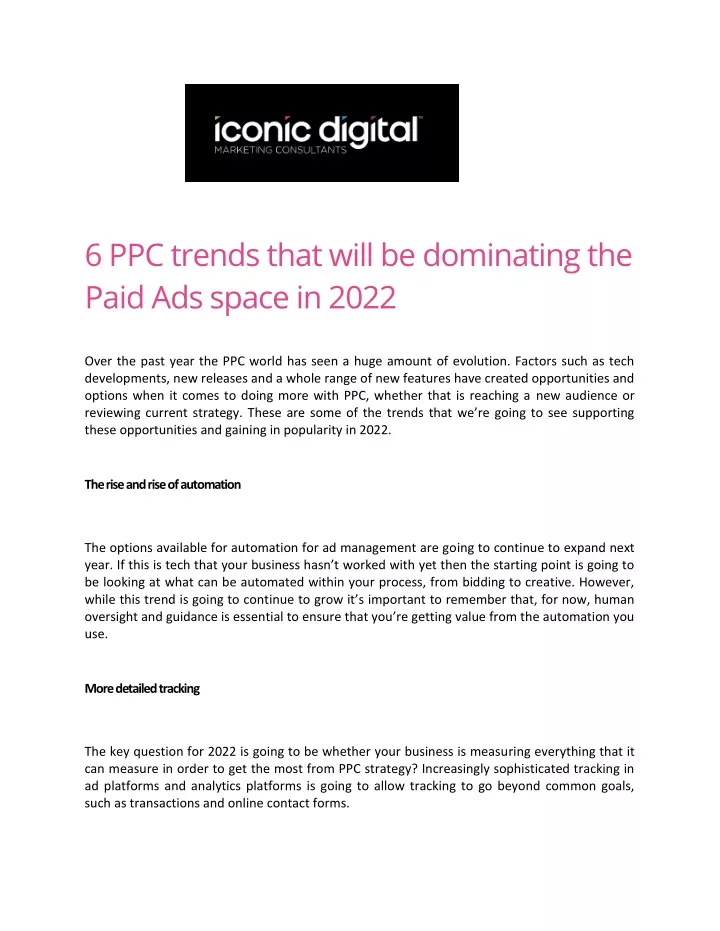6 ppc trends that will be dominating the paid