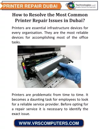 printer repair dubai