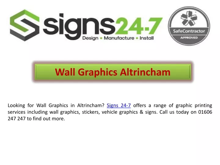 wall graphics altrincham