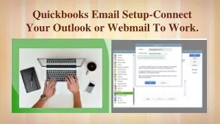 quickbooks email setup connect your outlook or webmail to work