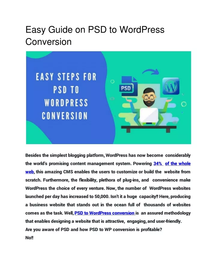 easy guide on psd to wordpress conversion