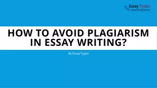 how to avoid plagiarism in essay writing