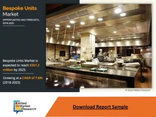 Bespoke Units Market Expected to Reach $320.4 Million by 2025