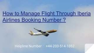how to manage flight through iberia airlines