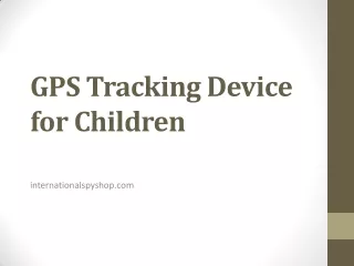 gps tracking device for children