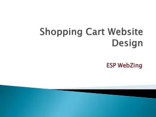 Shopping Cart Website Design