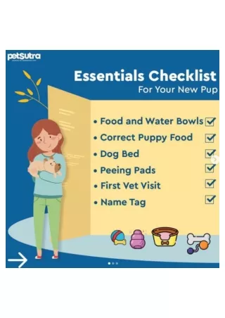 Essential Checklist for your New Pup - PetSutra