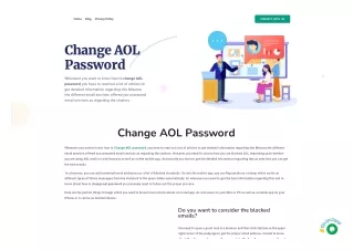 Change AOL Password