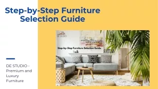 Step-by-Step Furniture Selection Guide
