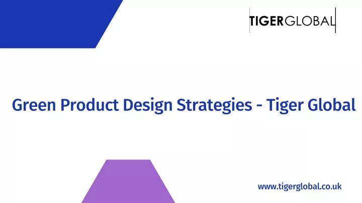 green product design strategies tiger global