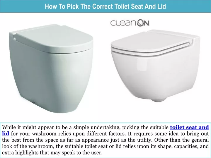 how to pick the correct toilet seat and lid