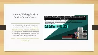 Samsung Washing Machine Repair near me Mumbai