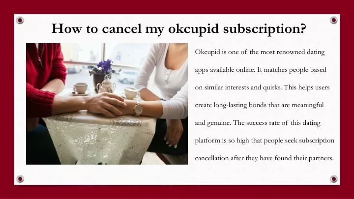 how to cancel my okcupid subscription