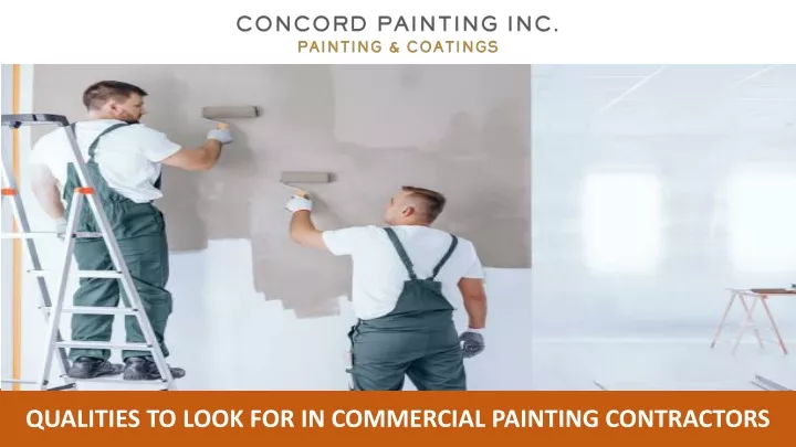 qualities to look for in commercial painting