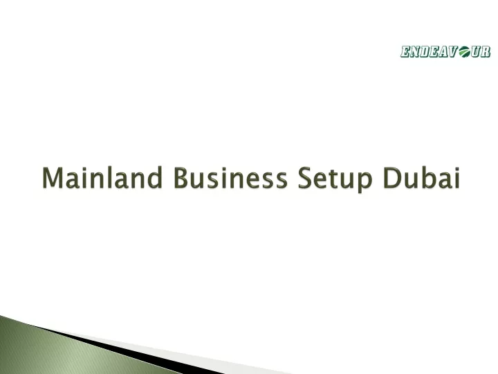 mainland business s etup dubai