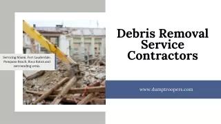 Debris Removal Service Contractors in USA