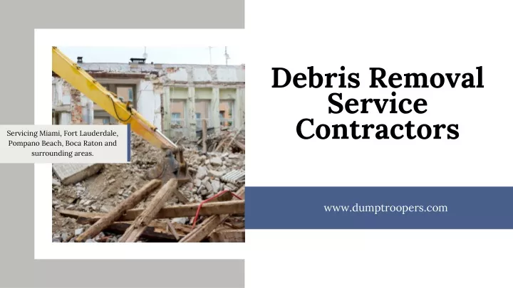 debris removal service contractors