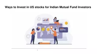 Ways to Invest in US stocks for Indian Mutual Fund Investors