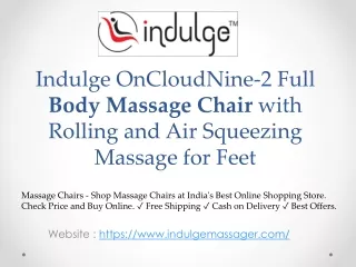Buy Massage Chairs Online - Indulge im-OnCloudNine-2