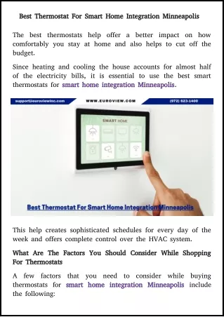 best thermostat for smart home integration
