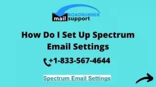 Set Up Spectrum Email Settings