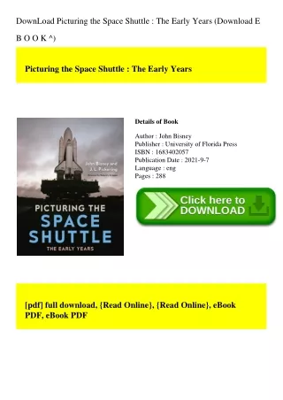 DownLoad Picturing the Space Shuttle  The Early Years (Download E B O O K ^)
