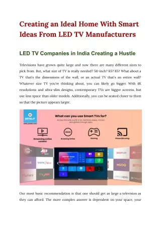 creating an ideal home with smart ideas from