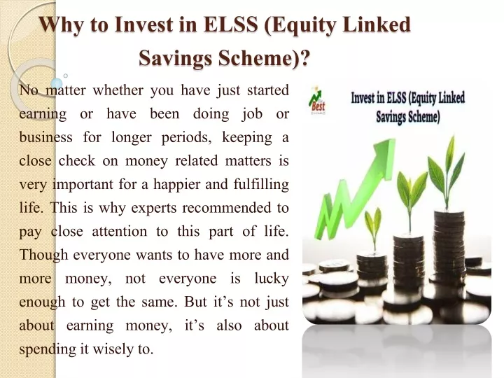 why to invest in elss equity linked savings
