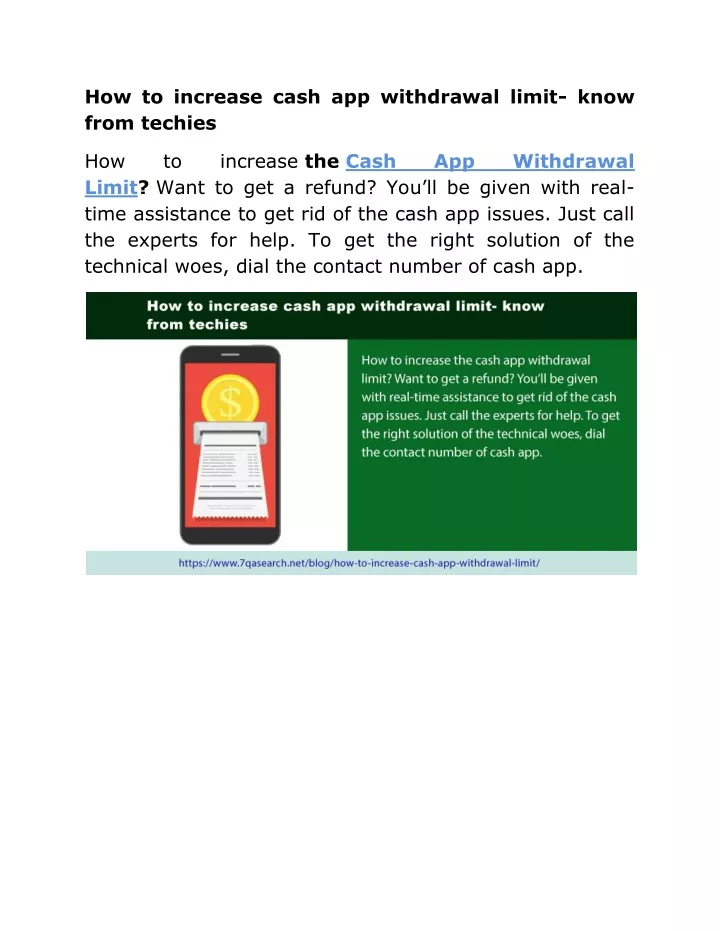 PPT How to increase cash app withdrawal limit know from techies