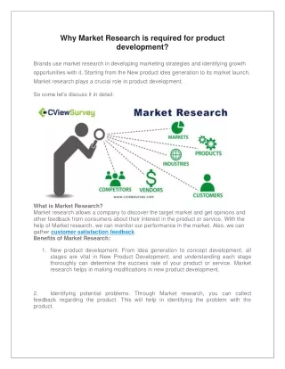 Why Market Research is required for product development-converted