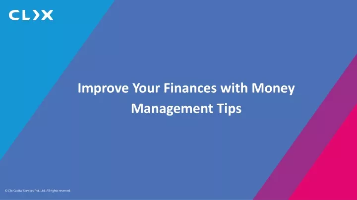 improve your finances with money management tips