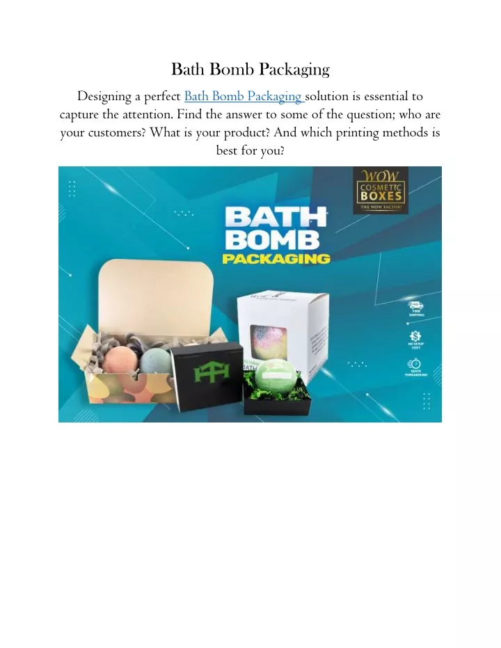 bath bomb packaging