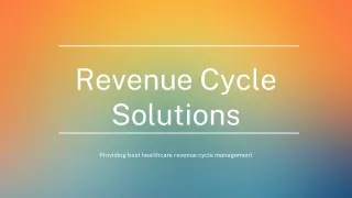 Revenue Cycle Solutions