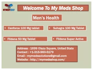 welcome to my meds shop
