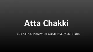 buy atta chakki with bajaj finserv emi store