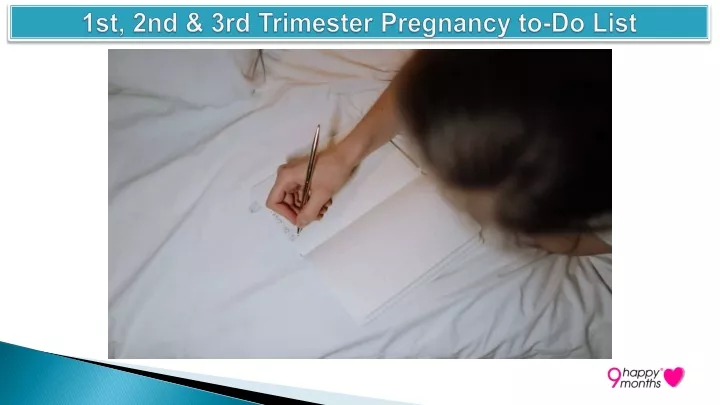 1st 2nd 3rd trimester pregnancy to do list