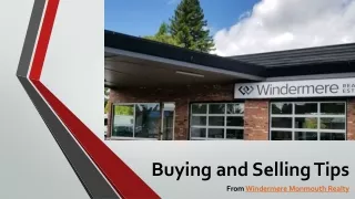 Buying and Selling Tips From Windermere Real Estate Monmouth