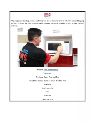 thelocalguystestandtag com au is offering