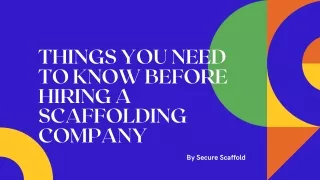 Secure Scaffold (Best Scaffolding Company)